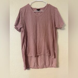 Coco + Carmen Dusty Pink Short Sleeve Top Size L/XL